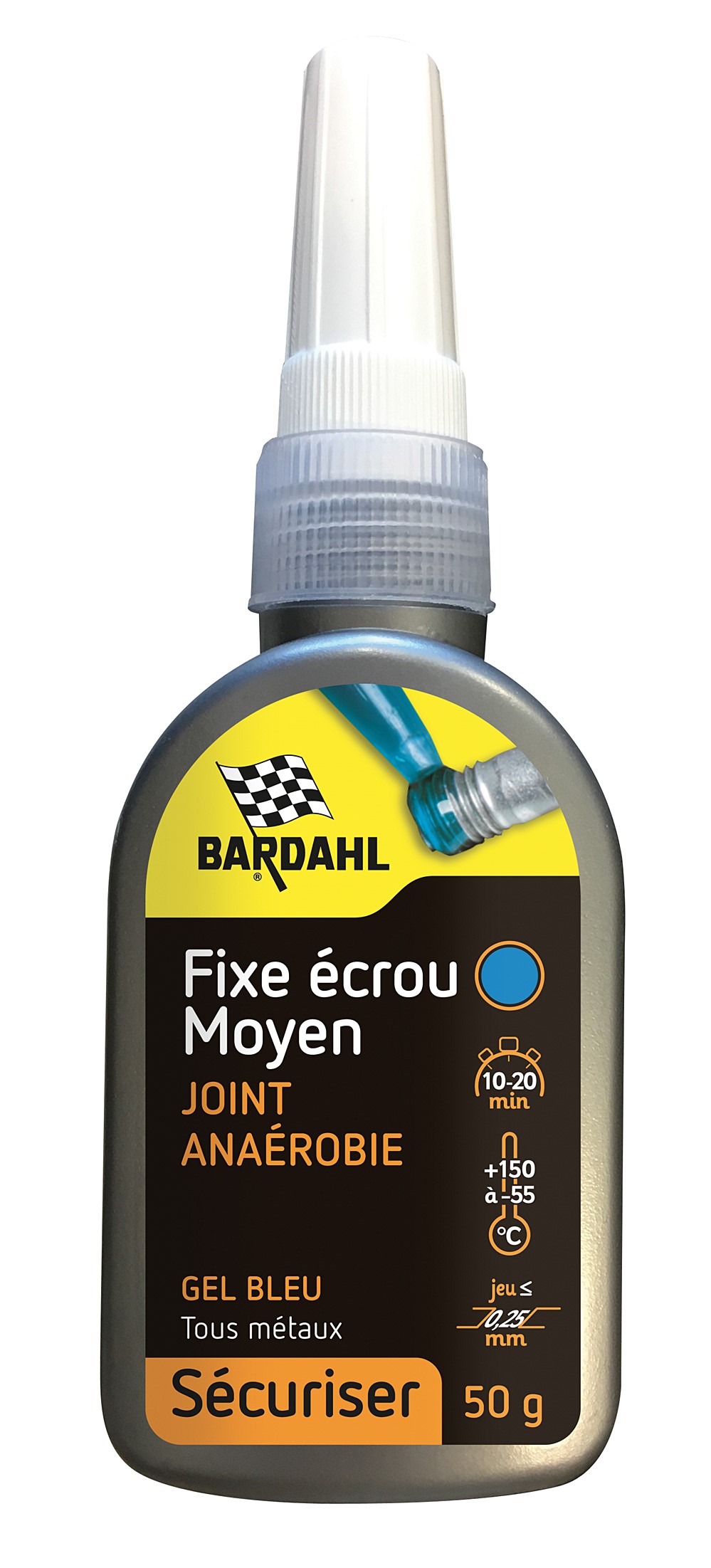 Fixe ecrou moyen bleu 50gr