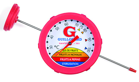 Thermomètre plongeur tige 25 cm 