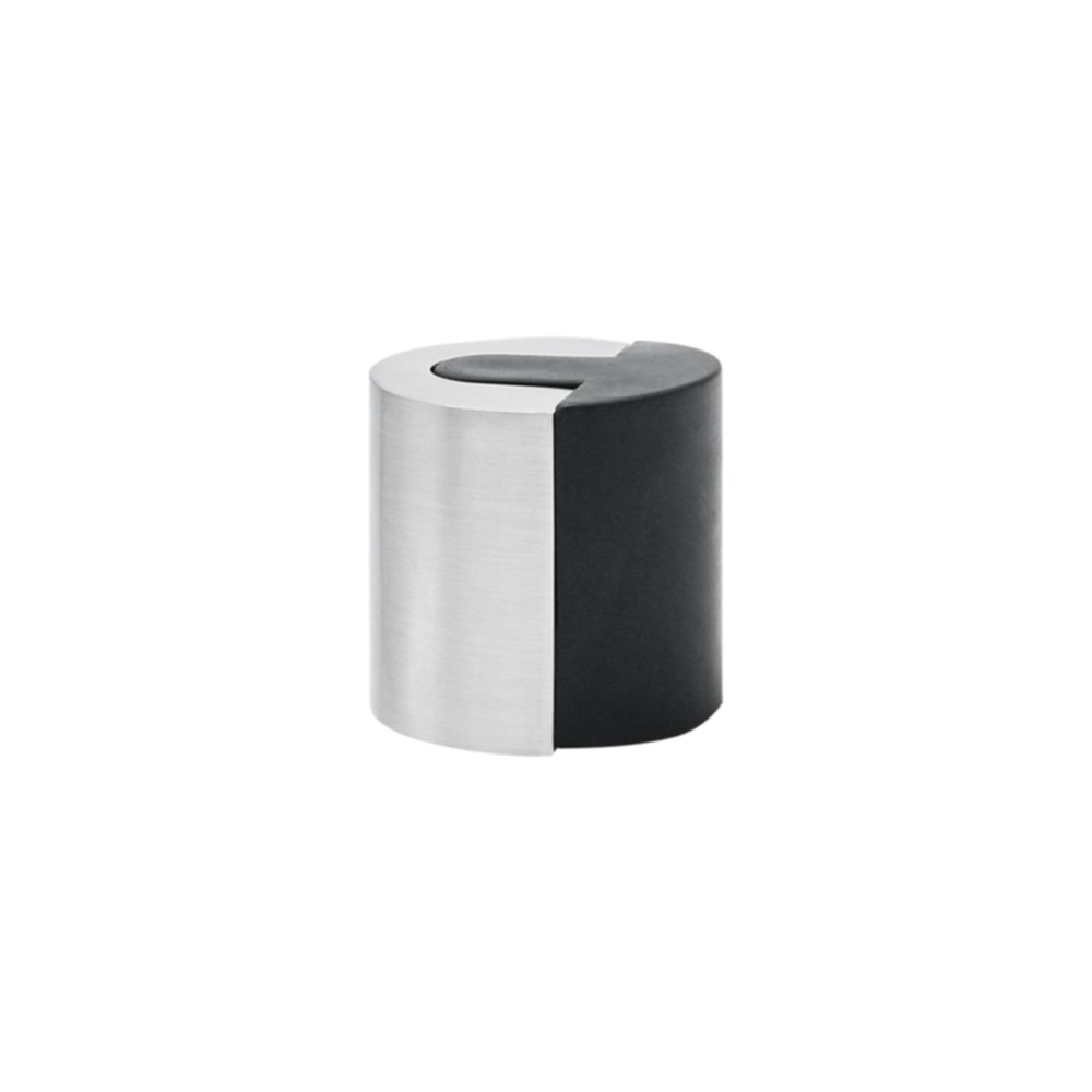 Butée de sol cylindrique Ø40 x H40 mm à visser zamak argent - CIME