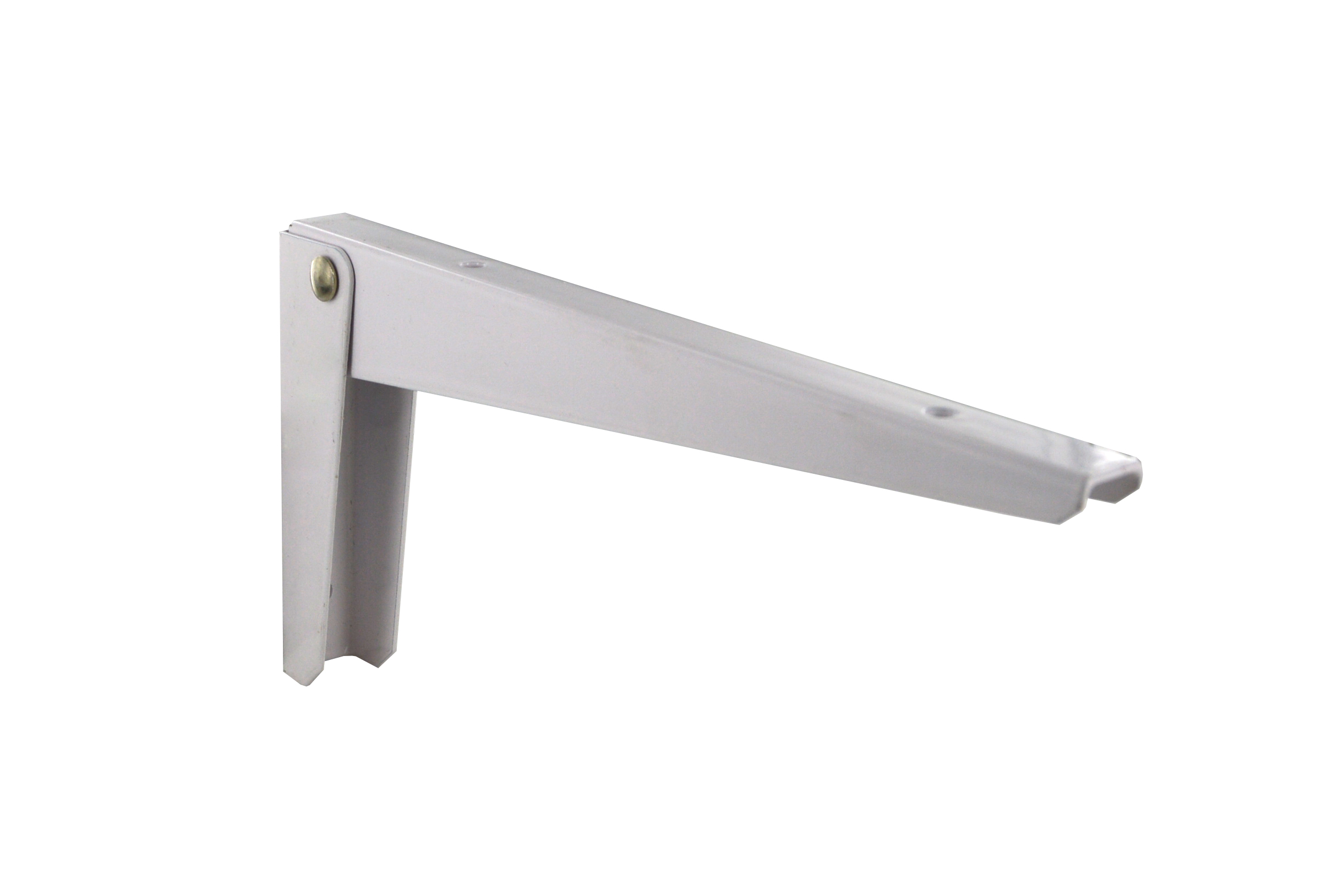 Equerre rabatable acier 200 x 100 mm blanc - CIME