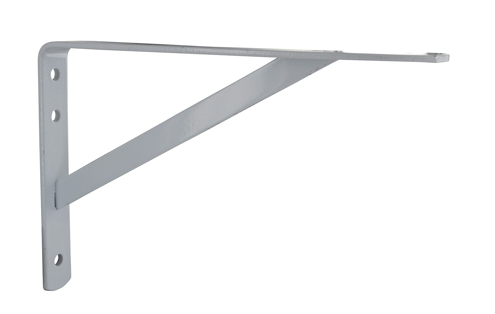 Equerre renforcée acier époxy 255 x 154 mm blanc - CIME