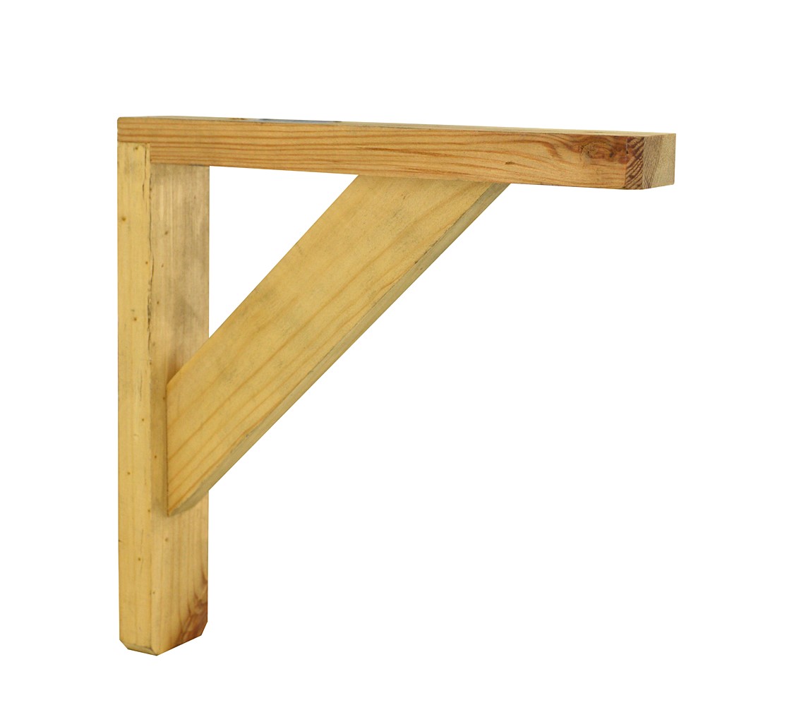 Equerre décorative pin naturel 290 x 290mm - CIME