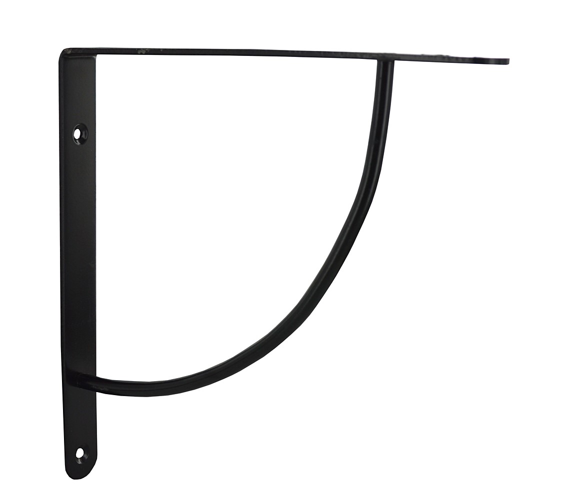 Equerre bibop décorative acier époxy noir brillant 230 x 230mm - CIME