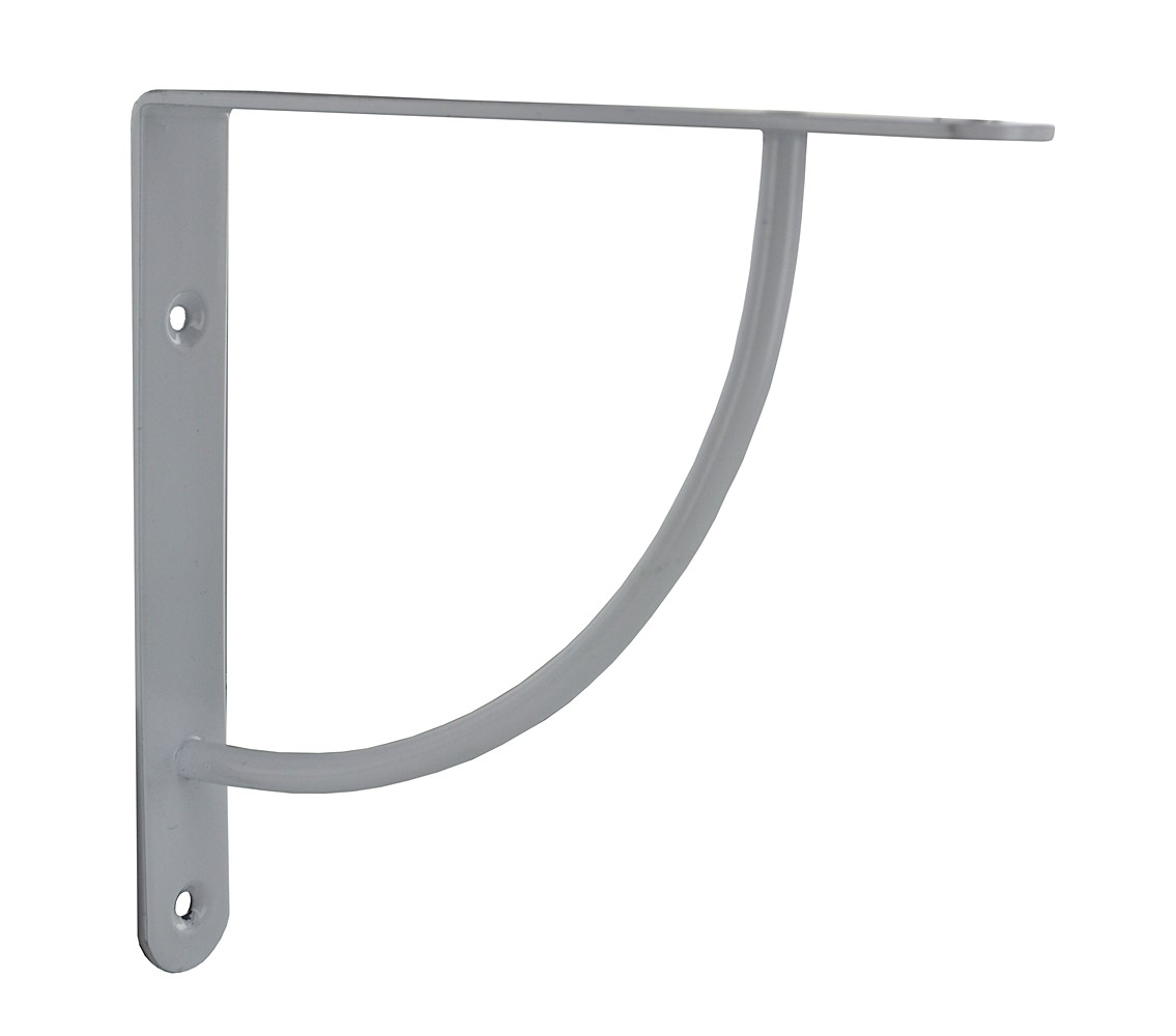 Equerre bibop décorative acier époxy blanc brillant 180 x 180mm - CIME