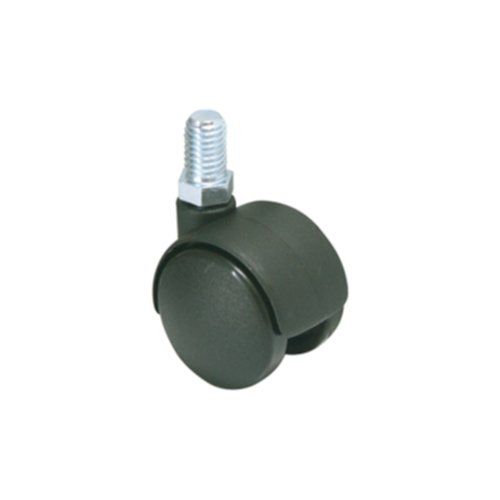 Roulette pivotante à tige filetée polypropylène noir Ø35mm charge 20kg - CIME