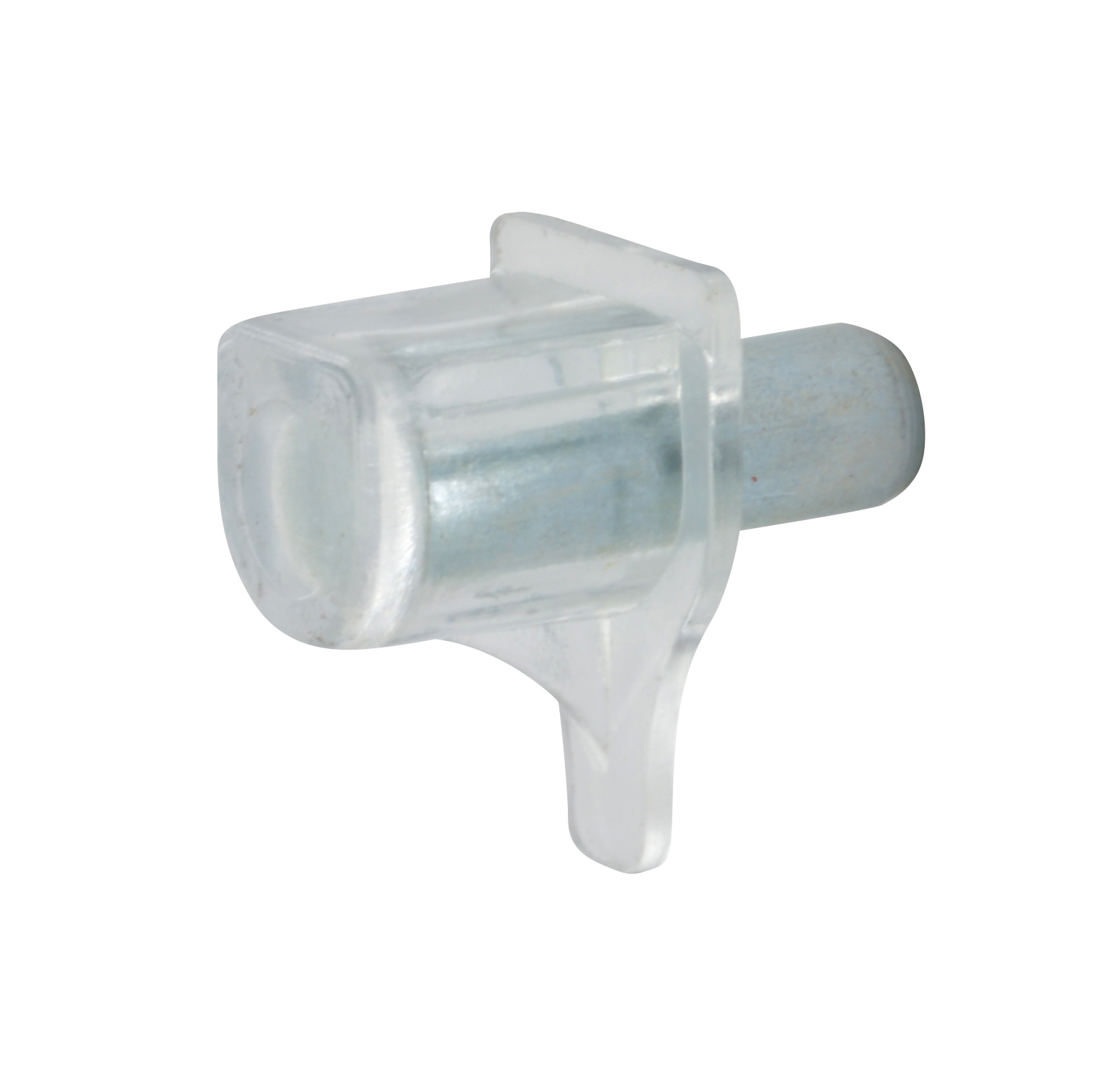 Lot de 8 taquets à enfoncer Ø5mm tige acier zingué et embout plastique translucide