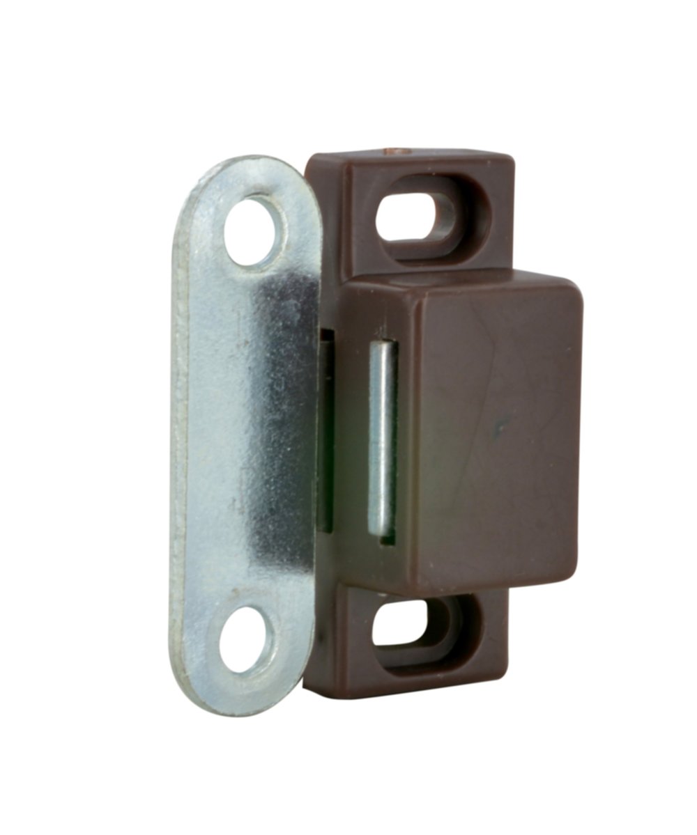 Loquet magnétique rectangle 3kg brun x10