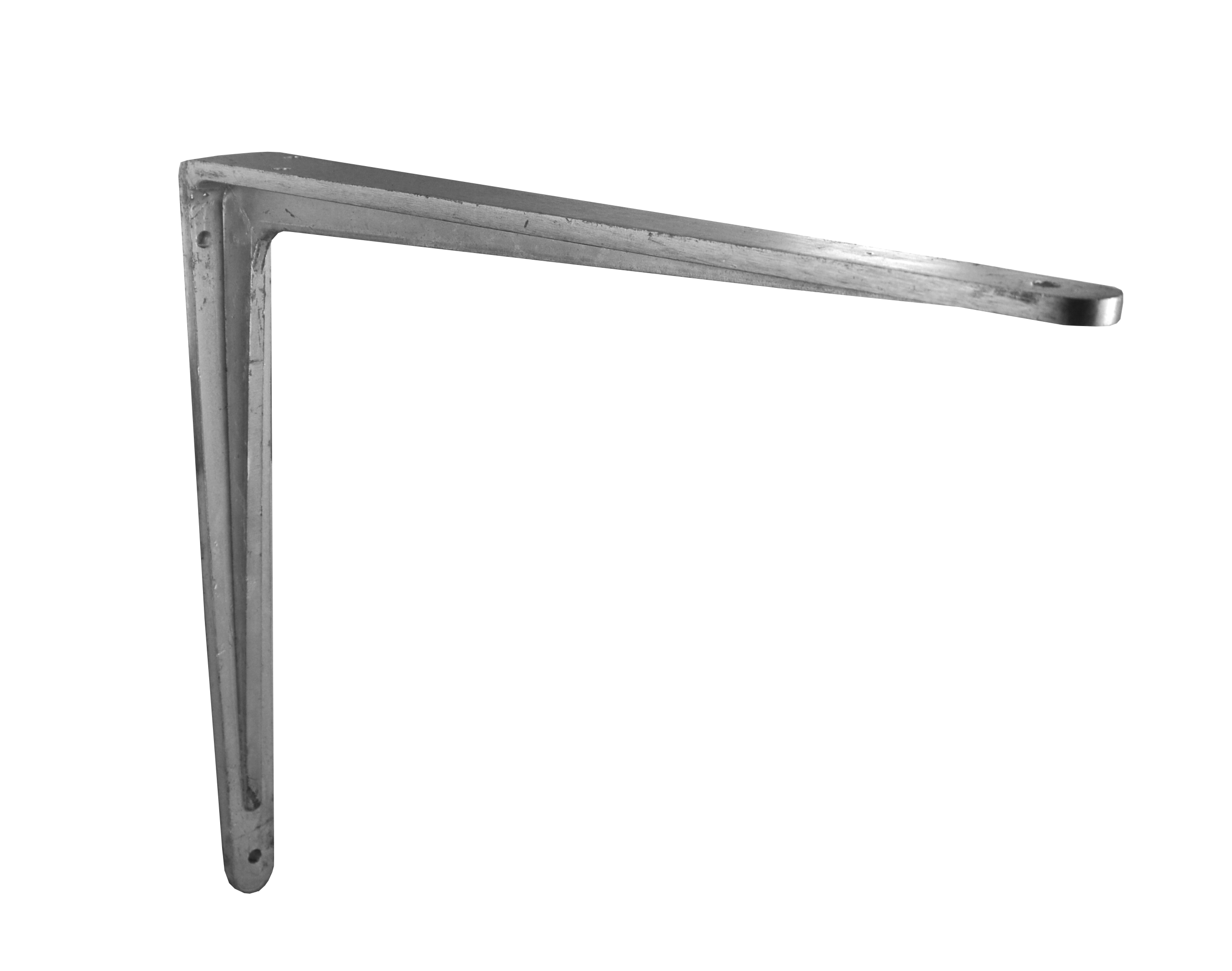 Equerre charge lourde 350 x 300 mm alu gris - CIME