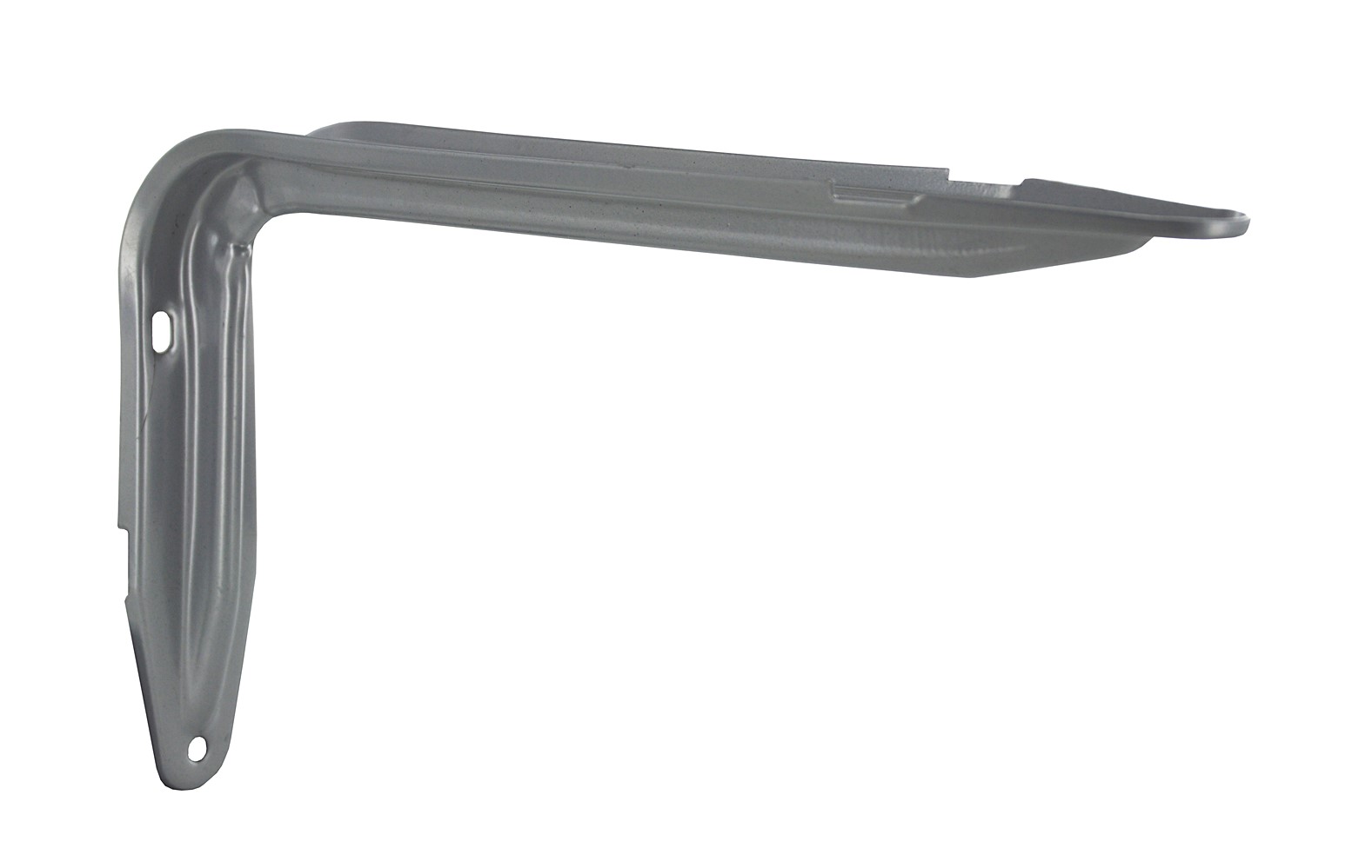 Equerre acier époxy gris alu 230 x 147 x 35mm - CIME