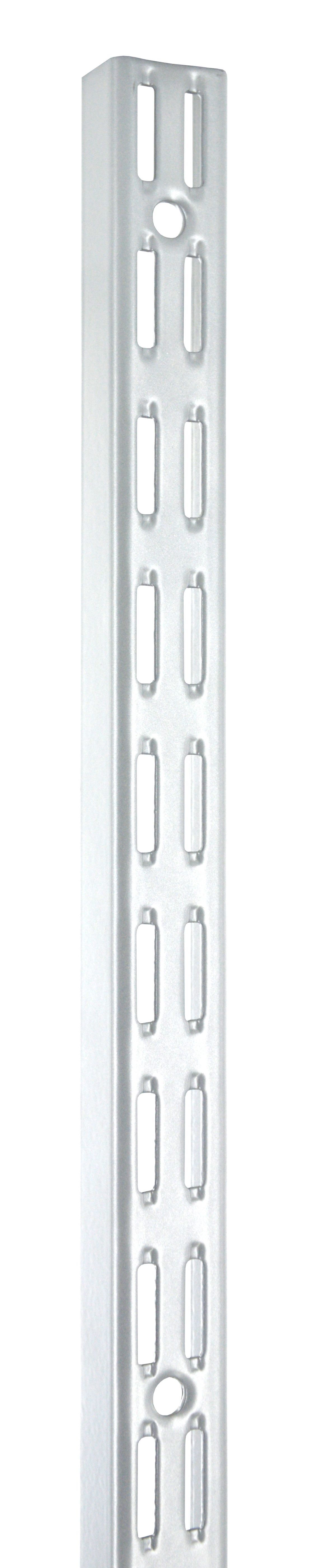 Set de 4 crémaillères double acier blanc 1m entraxe 32 mm H1000 mm - CIME