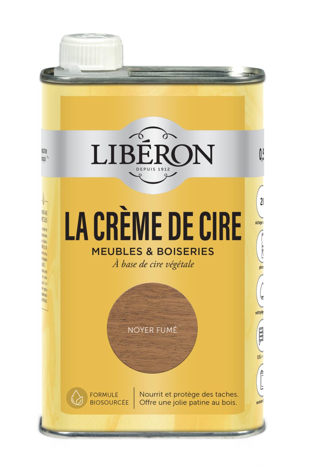 La Crème de Cire Liquide Noyer Fumé 0,5L - LIBERON