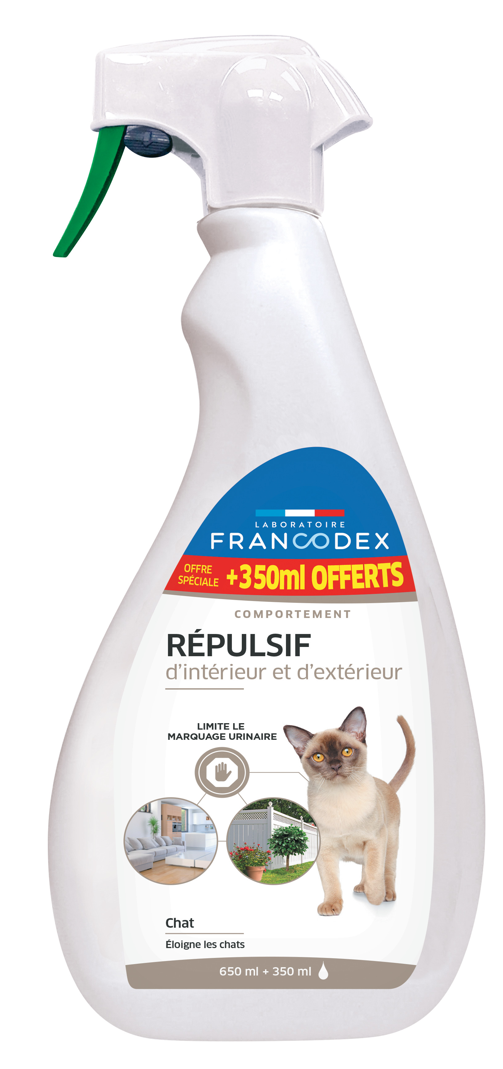 Spray répulsif intérieur-exterieur chat 650ml