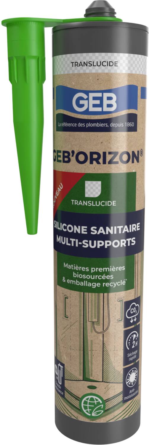 Mastic silicone multi-supports transparent 310ml - GEB