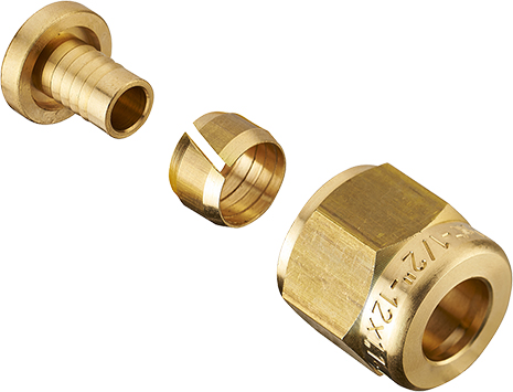 Raccord PER à visser femelle écrou mobile G1/2 (15x21) pour tube PER diamètre 16 mm - sac.10 pcs - NOYON & THIEBAULT