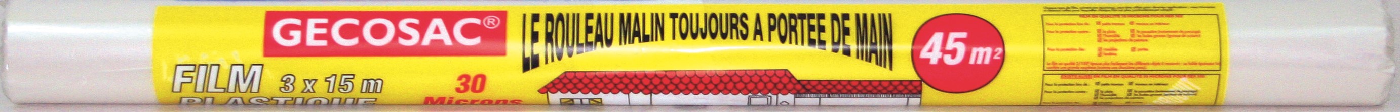Film de protection translucide en rouleau 3 x 15m