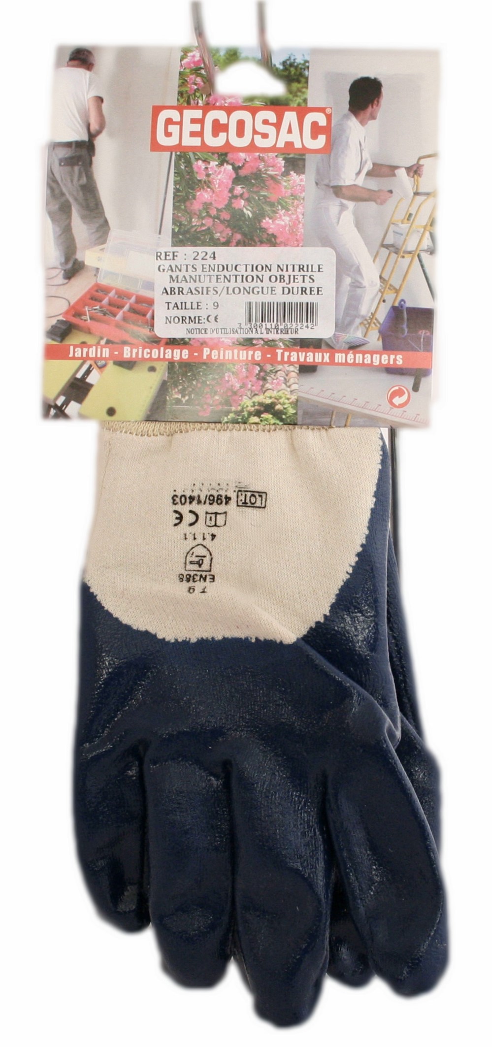 Paire de gants Entretien/Fabrication Coton T9