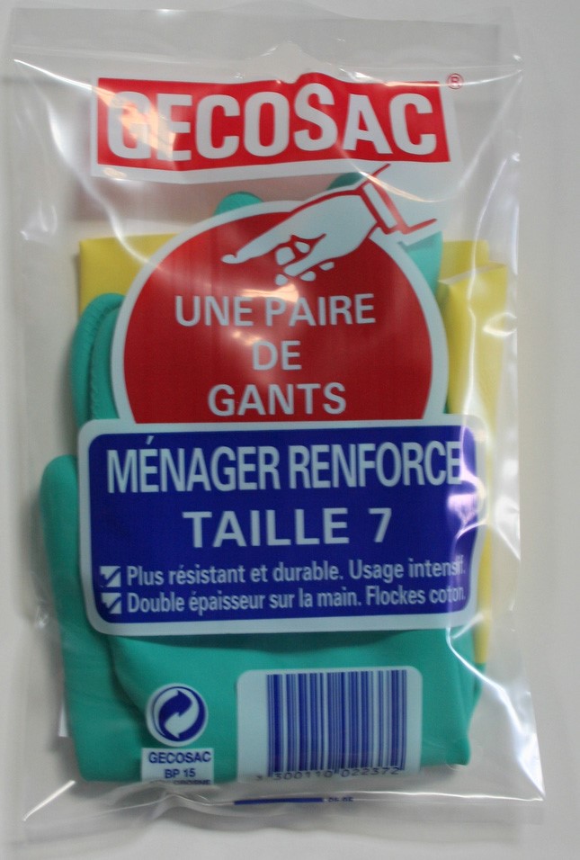 Paire de gants ménagers renforcés T7 Usage intentif