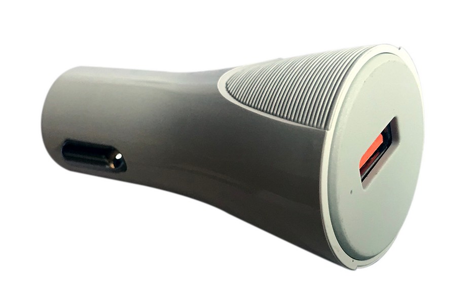 Chargeur USB sur allume cigare à charge rapide 18W blanc - FPE