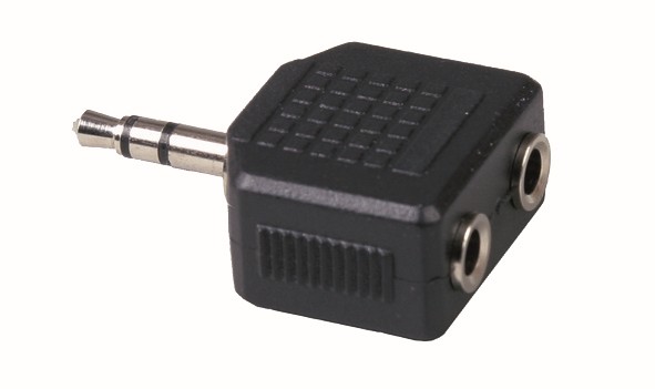 Adaptateur audio jack 3,5mm mâle / 2 jack femelle 3,5mm stéréo - FPE