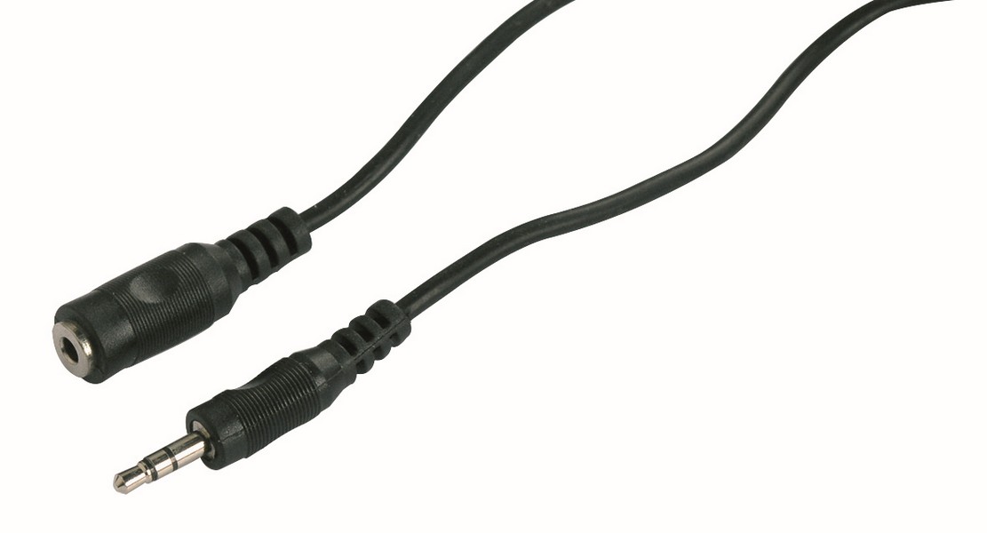 Cordon audio jack 3,5mm mâle/femelle - 5m - FPE