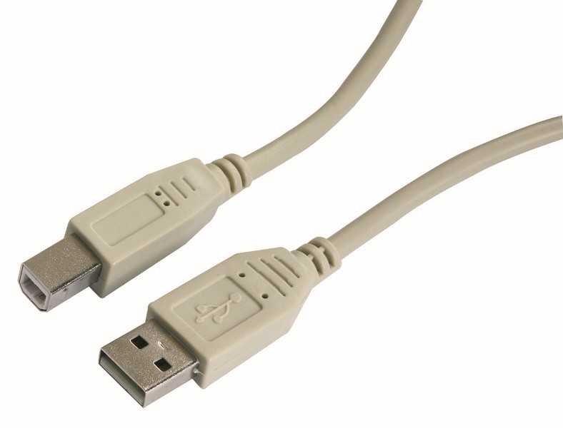 Câble usb 2.0 a/b mâle/mâle 1,8m