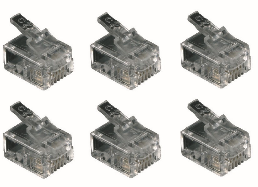 6 fiches RJ11 mâles - FPE