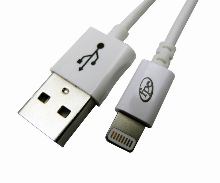 Cordon iphone lightning blanc 1m