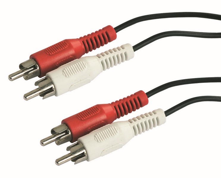 Cordon 2 rca mâle/2 rca mâle 2.5m
