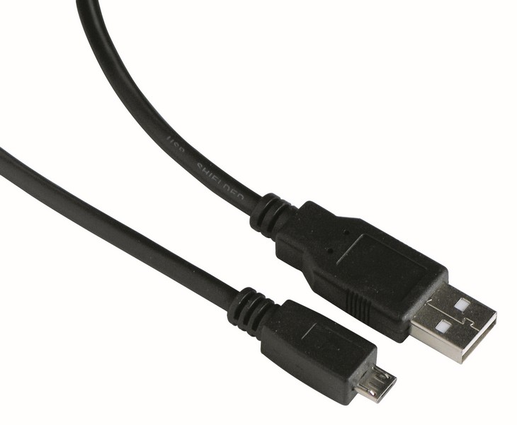 Cordon USB micro USB mâle / USB A mâle - 1,8m - FPE