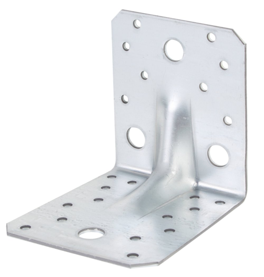 Équerre renforcée + nervure 90x105x3mm Ø5mm 22 trous - ALBERTS