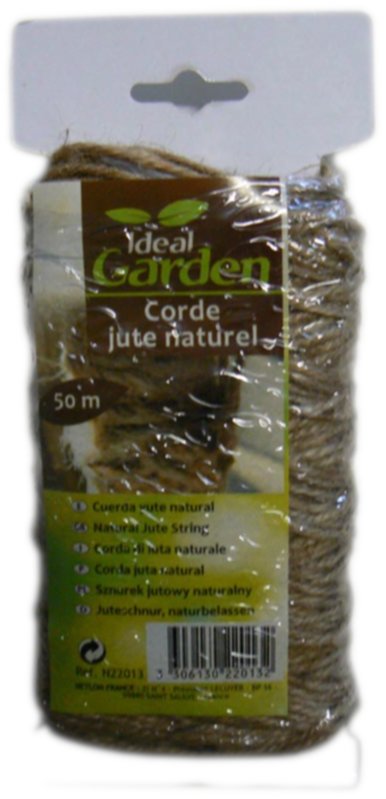 Corde jute naturel 50 m - IDEAL GARDEN