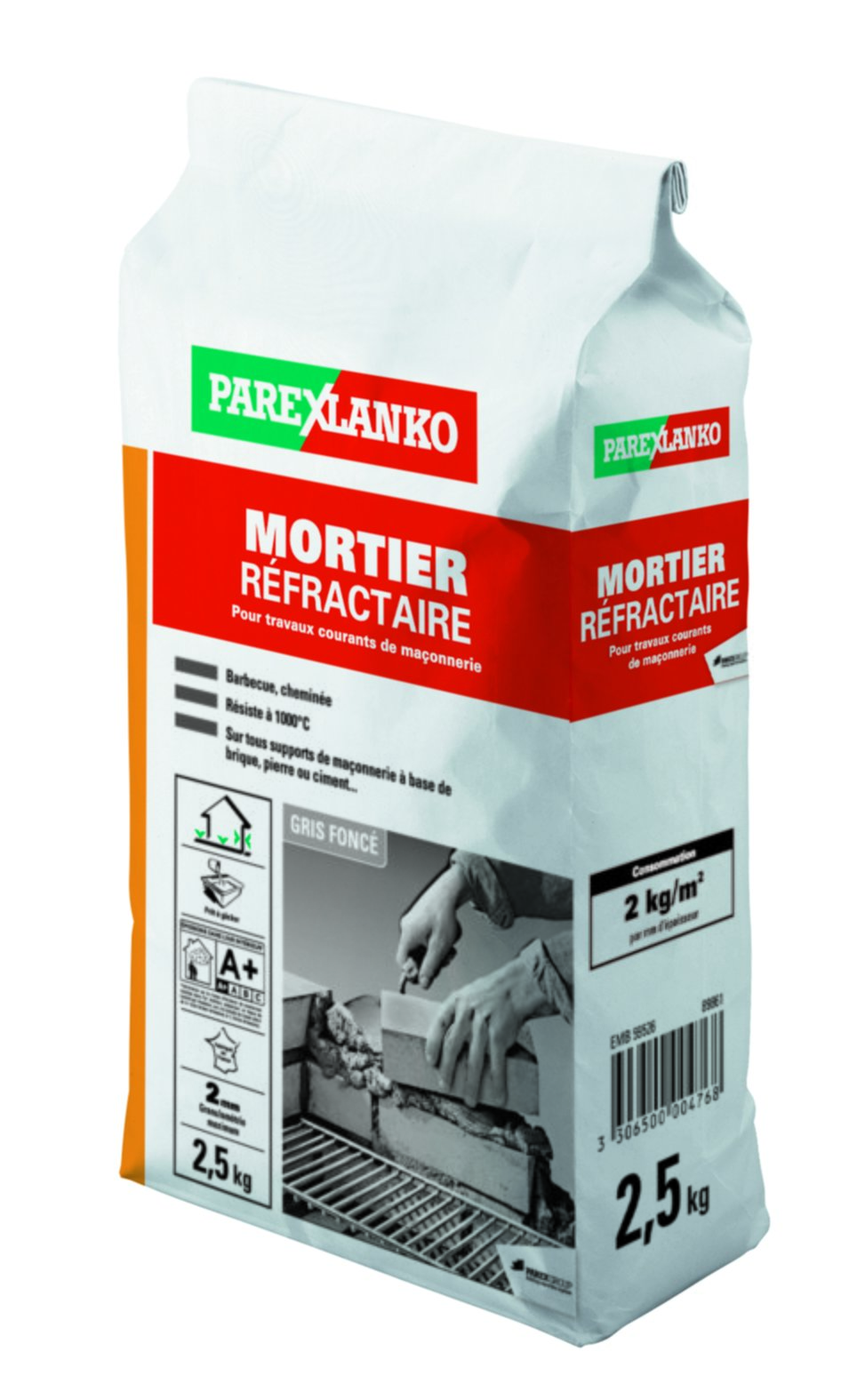 Mortier réfractaire 2,5kg - PAREXLANKO