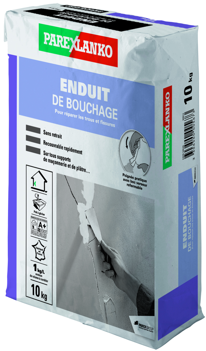 Enduit de bouchage intérieur 10kg - PAREXLANKO