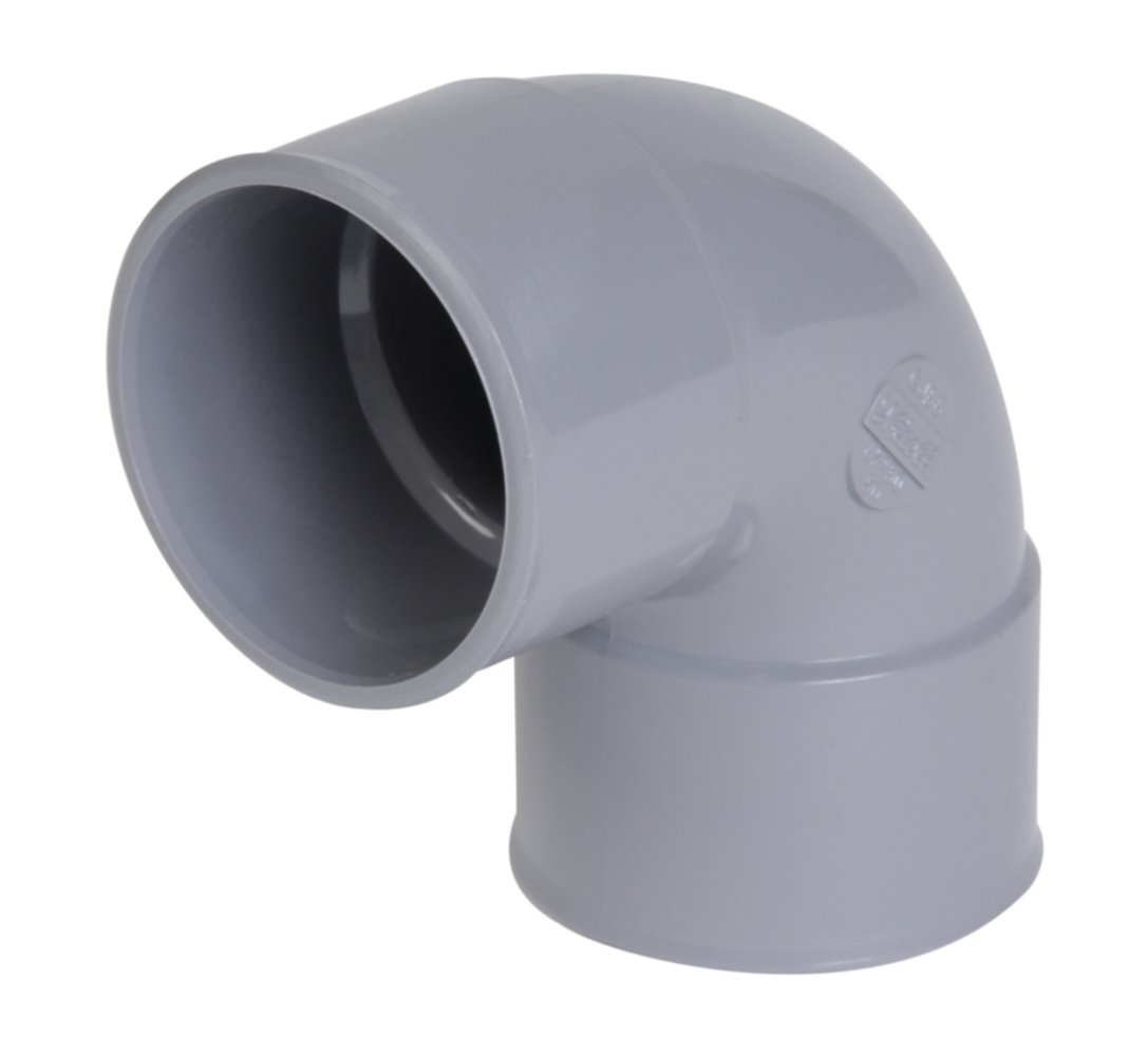 Coude pvc ff à coller 87°30 diamètre 32 mm