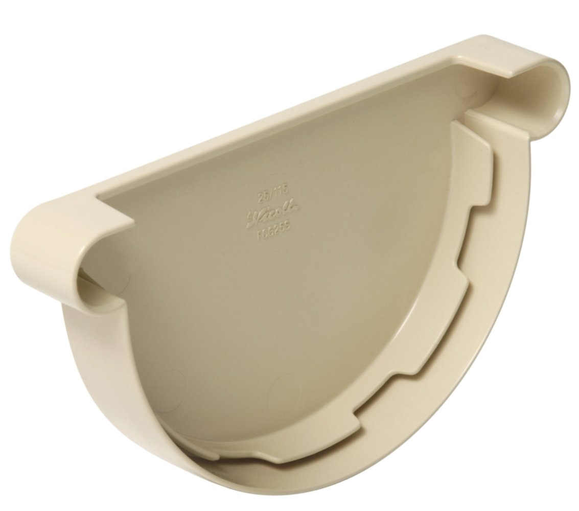 Fond de gouttière pvc sable ø 25 cm