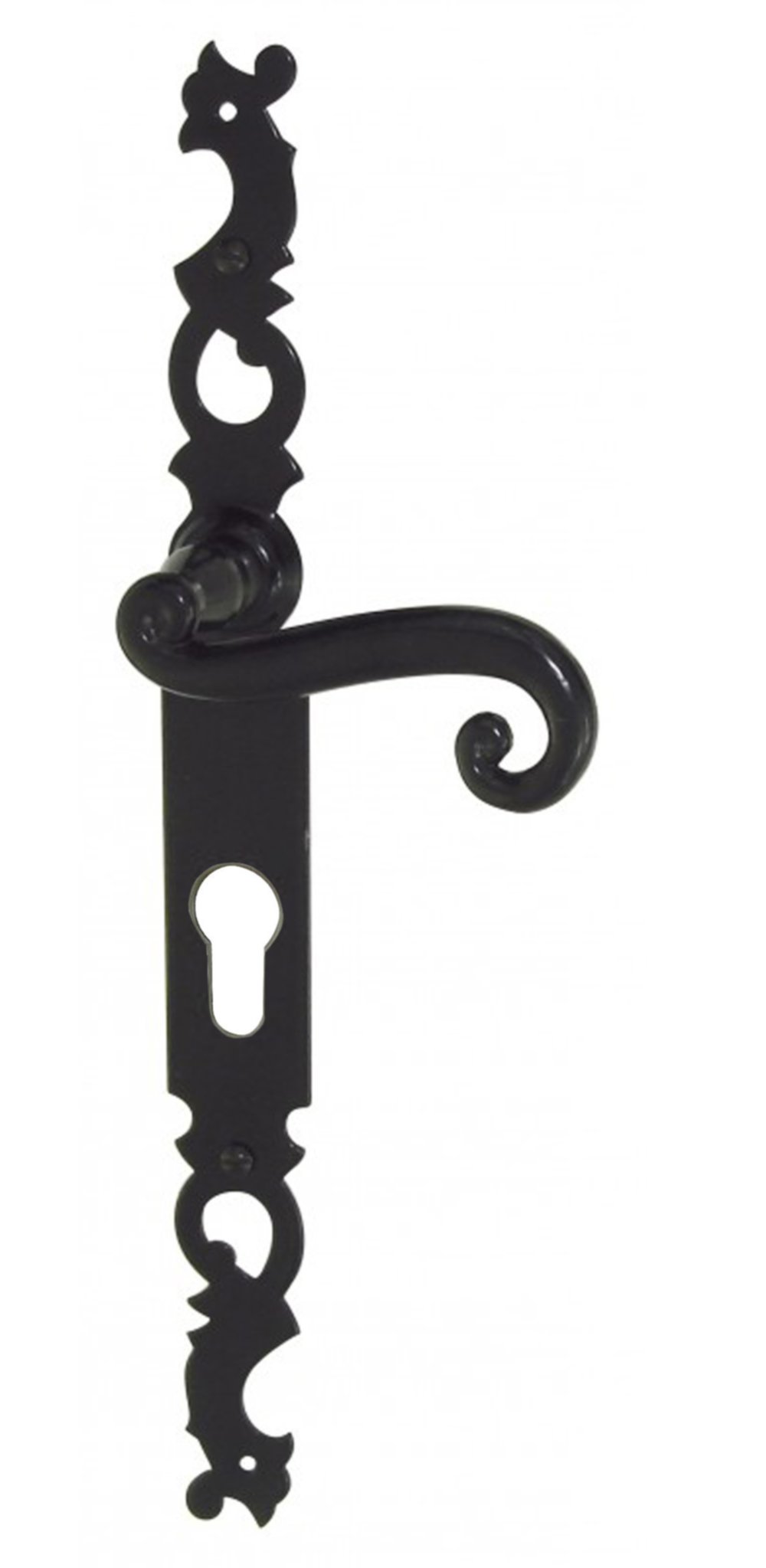 Ensemble coq fer noir cylindre 195 mm