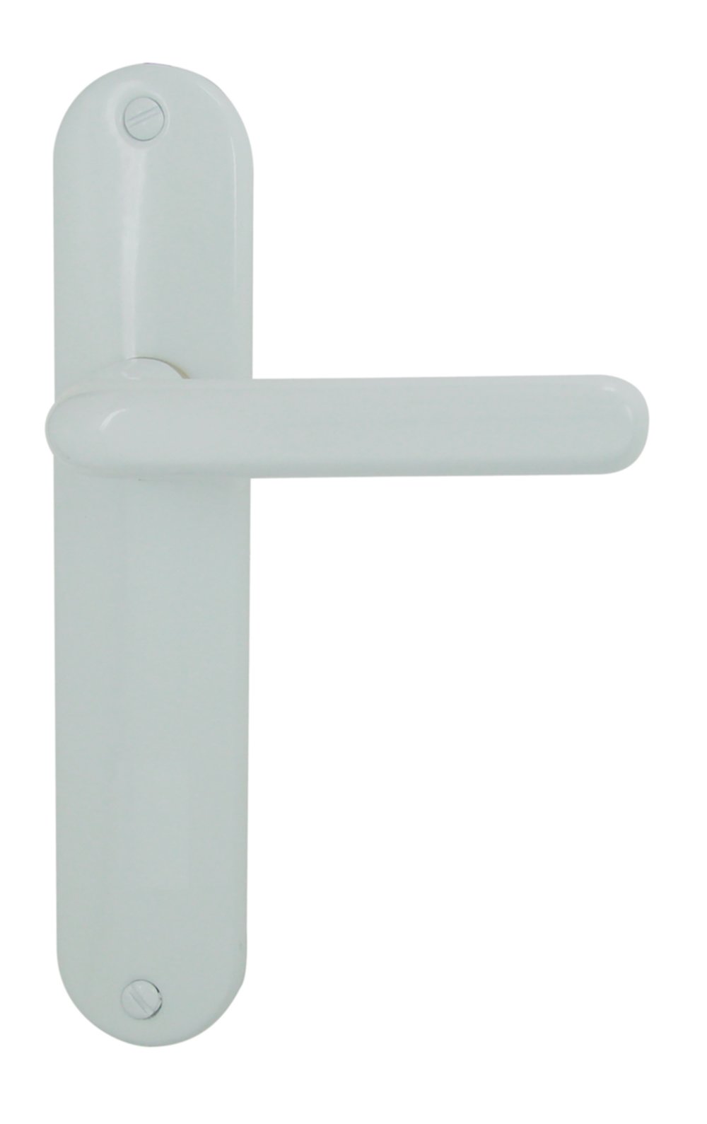 Ensemble tignes alu/acier blanc bec de cane 165