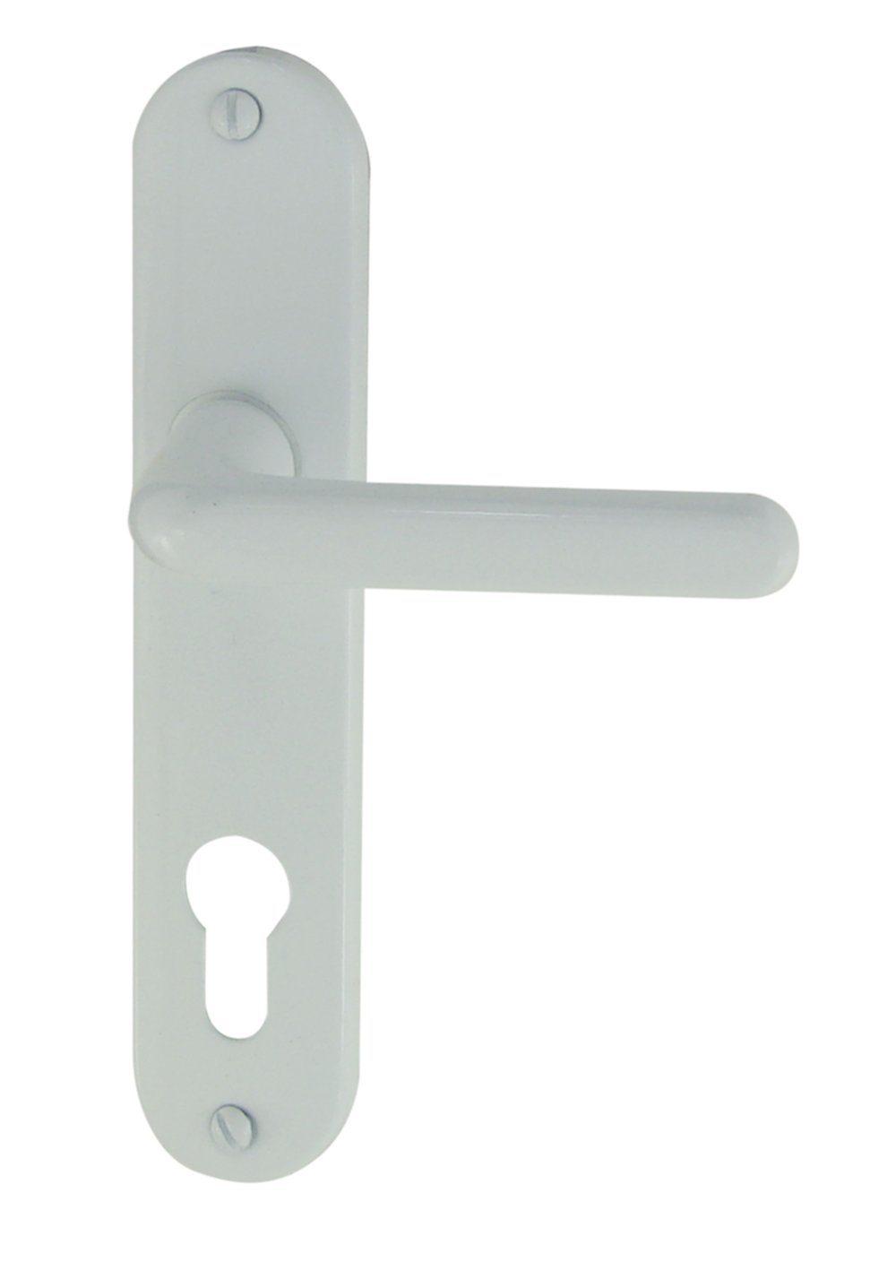 Ensemble tignes alu/acier blanc cylindre 165