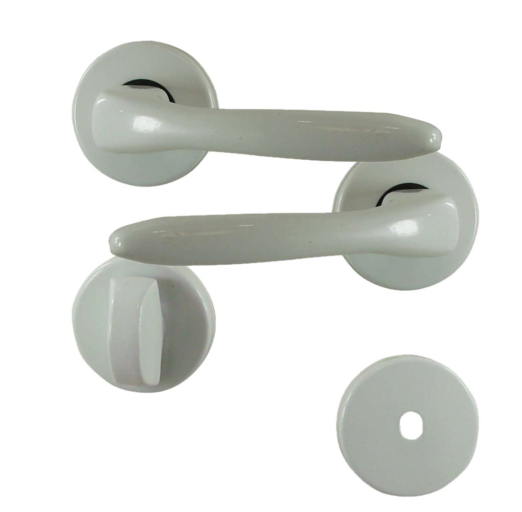 Ensemble/rosace vars alu blanc+rosace condamn/décond
