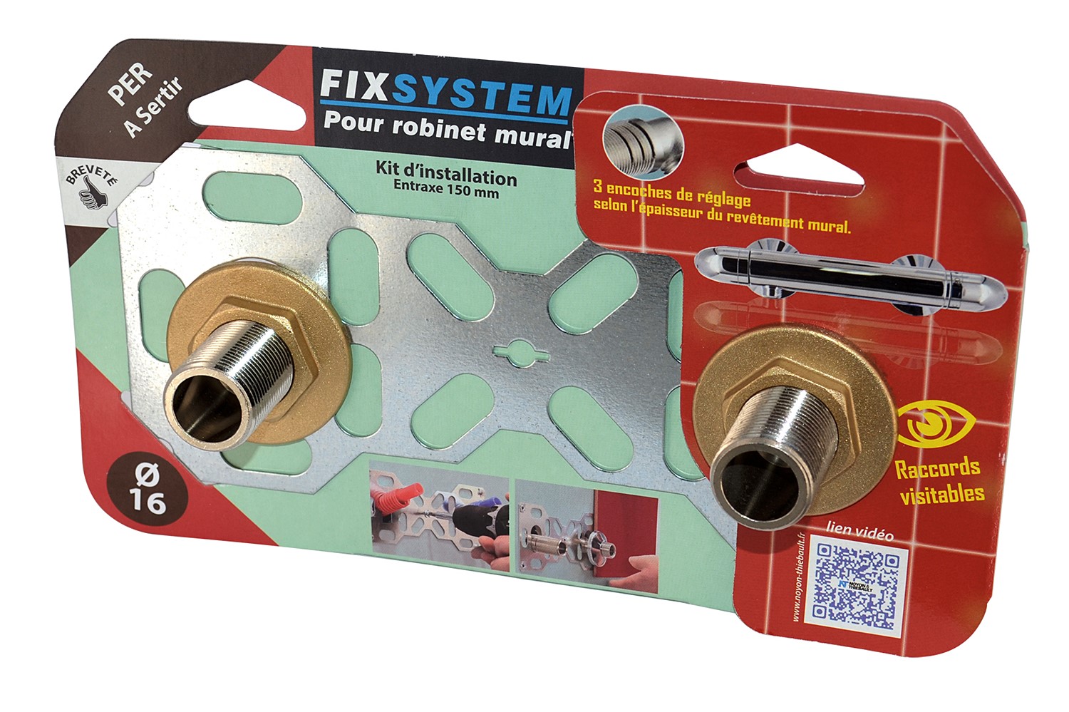 Platine double EA150 PER sertir D.16 - NOYON & THIEBAULT