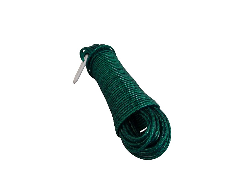 Corde à linge plastifiee ame metal + tendeur ø3mm longeur :20m  