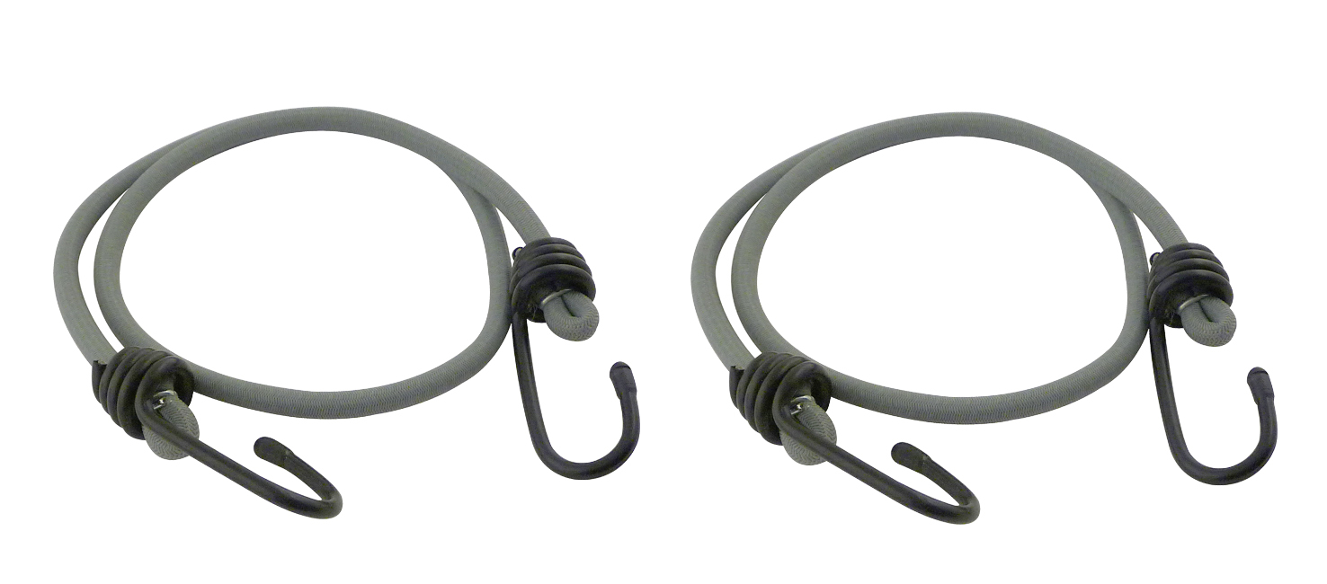 2 sandows multibrins gaine tresse rouge longueur :0,8m ø8mm 