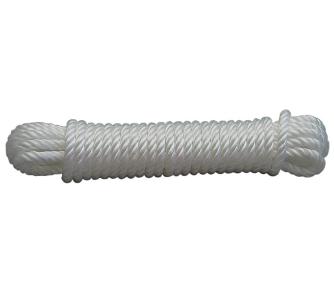 Cordage polypropylène ø4mm longueur :20m -couleur  blanc