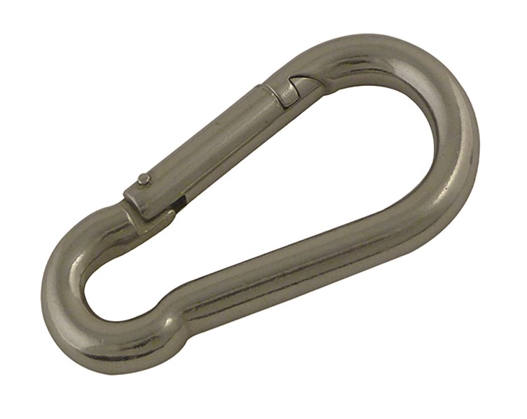 2 mousquetons pompier AZ ø6mm longueur : 60mm