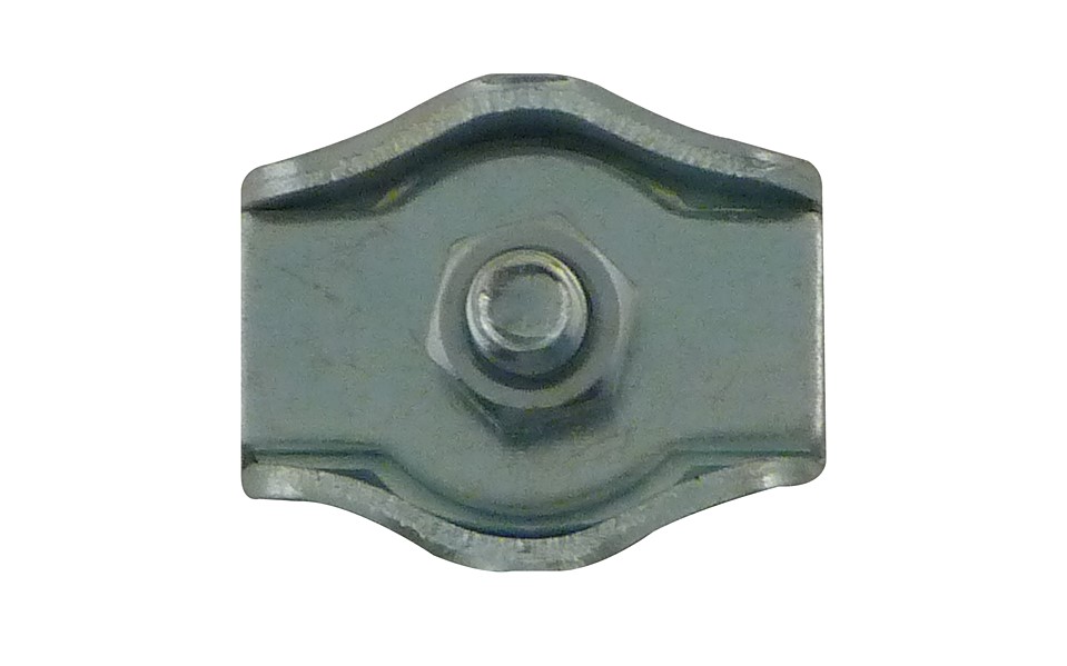 4 serre-cable plat 1 boulon AZ ø4mm