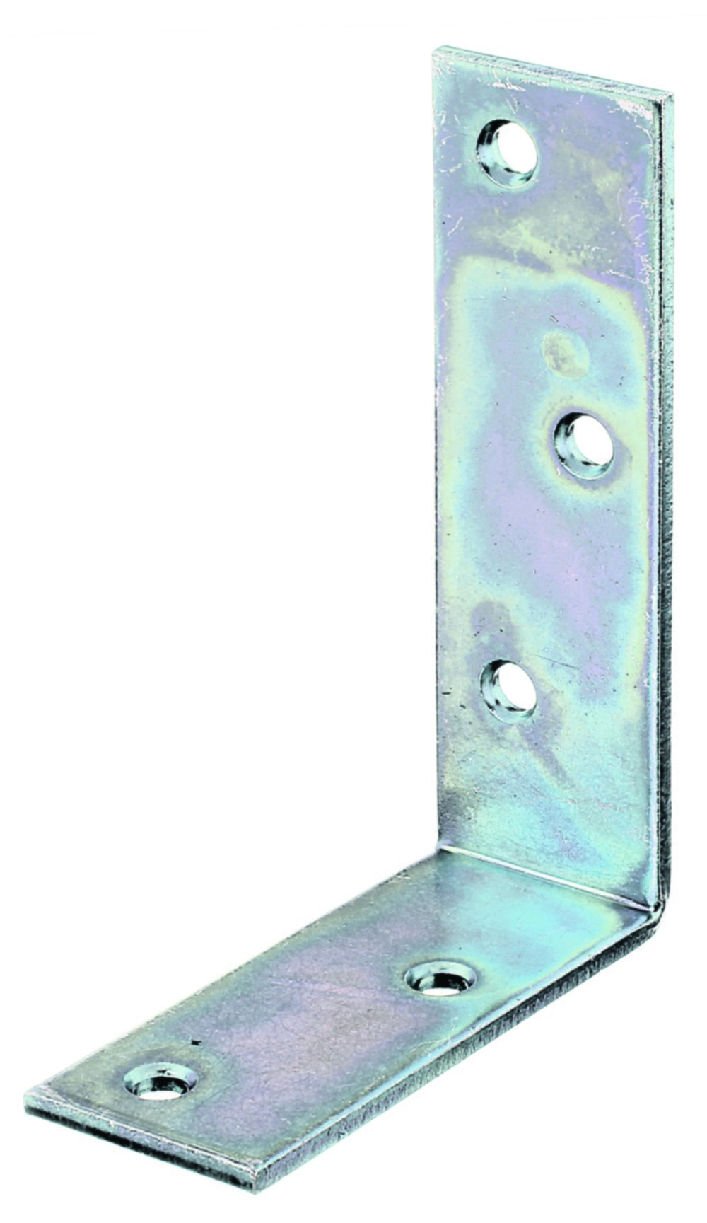 Équerre de poutre côtés inégaux 30x100x3mm Ø5,5mm 5 trous - ALBERTS