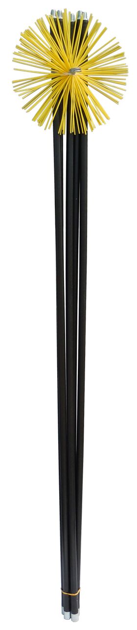 Kit ramonage brosse synthétique L.7m Ø150mm conduit inox - PYROFEU