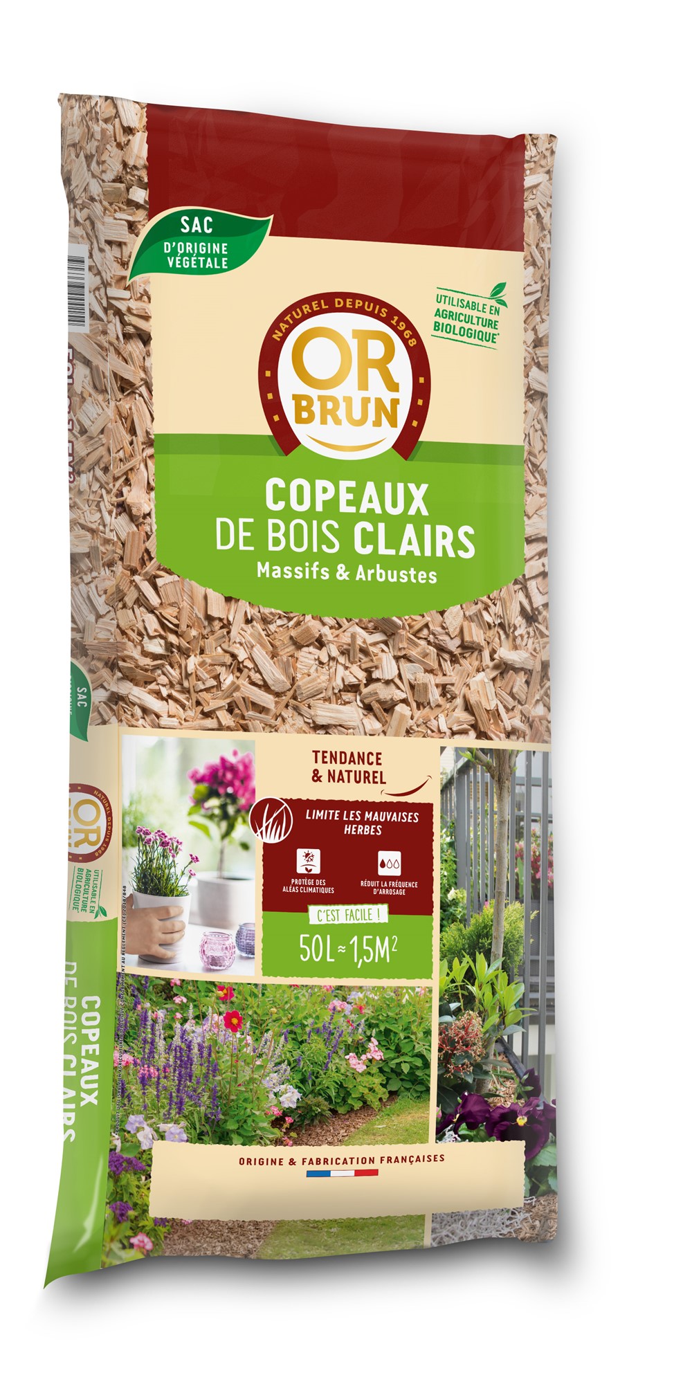 Copeaux clairs 50l