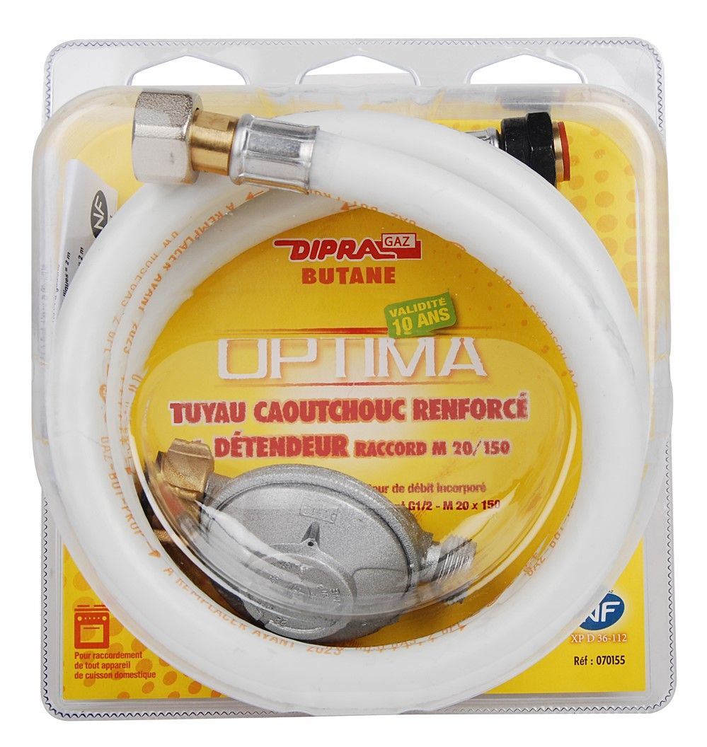 Flexible Butane/Propane 10 ans 1,5m + détendeur