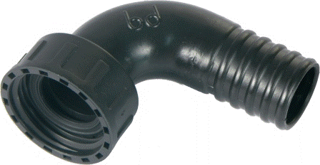 Coude avec joint F33/42-M30 mm canelle - SPID'O